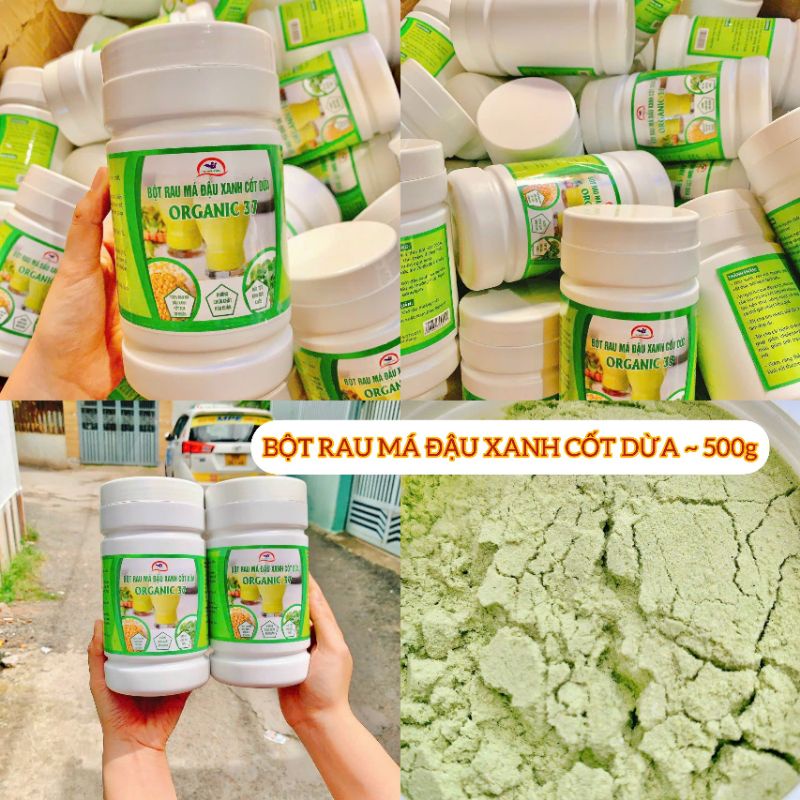 Bột rau má đậu xanh cốt dừa 500g