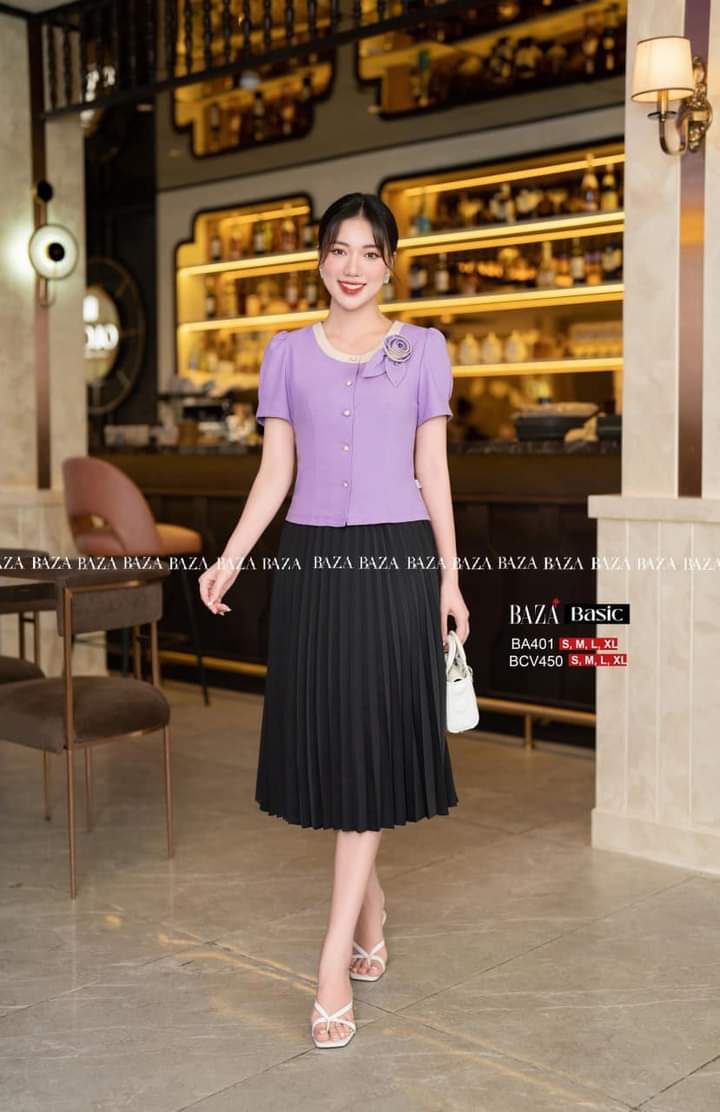 áo kiểu kiểu duyên dáng T0077