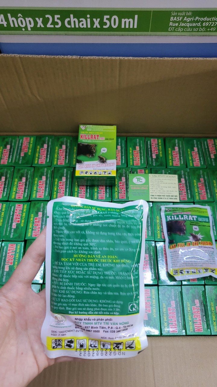 Thuốc diệt chuột killrat 1 gói 40g