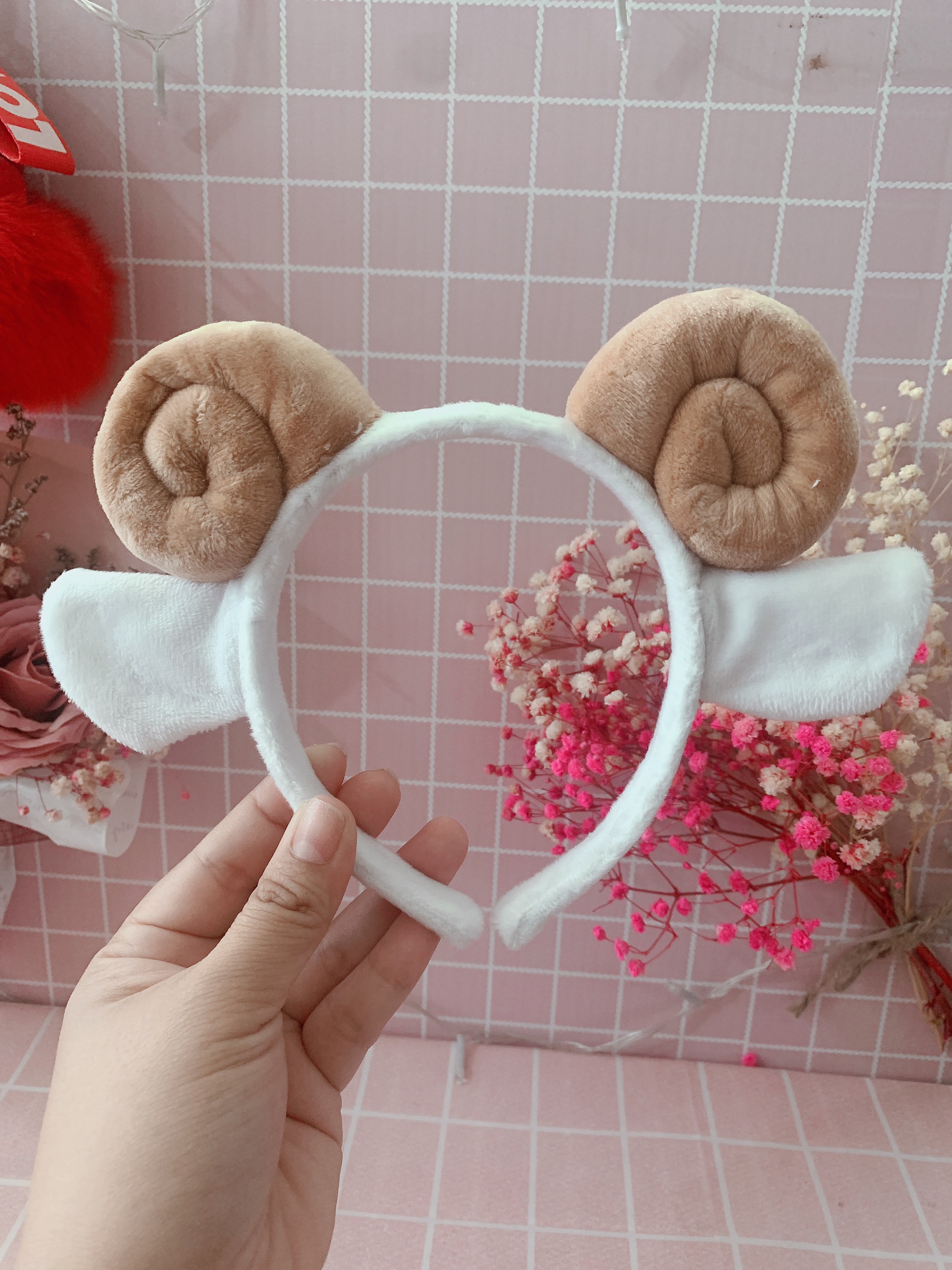 Băng Đô Cài Tóc Sừng Cừu