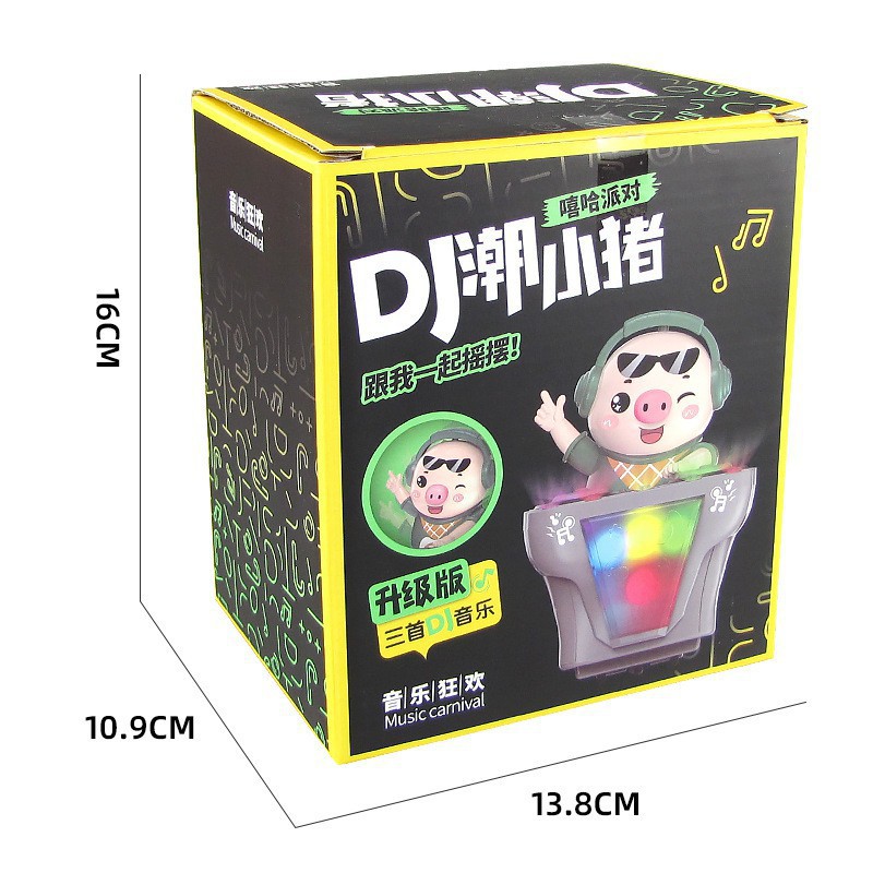 Đồ chơi Heo DJ đánh nhạc  di chuyển tiến lùi vui nhộn, Đồ chơi cho bé Chú Heo Chơi DJ có Nhạc và Đèn, Đồ chơi trẻ em Heo dễ thương nhảy theo nhạc - LICLAC