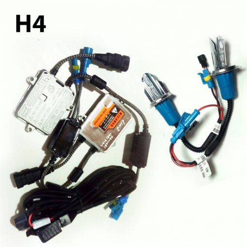 Bộ đèn pha xenon hid h4 55w kèm chấn lưu 3000k/5000k/6000k/8000k