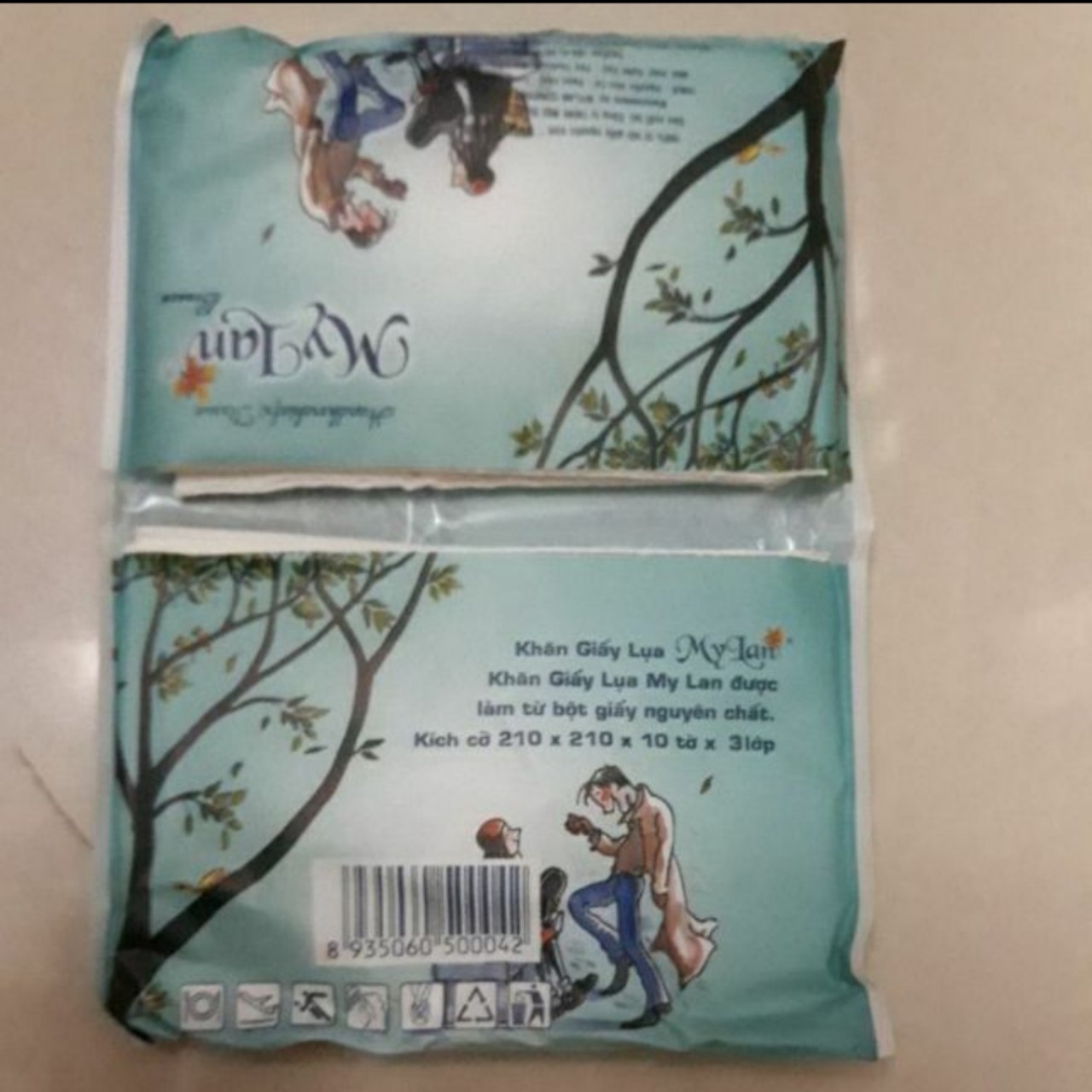 Lốc 10 gói khăn bóp Mỹ Lan
