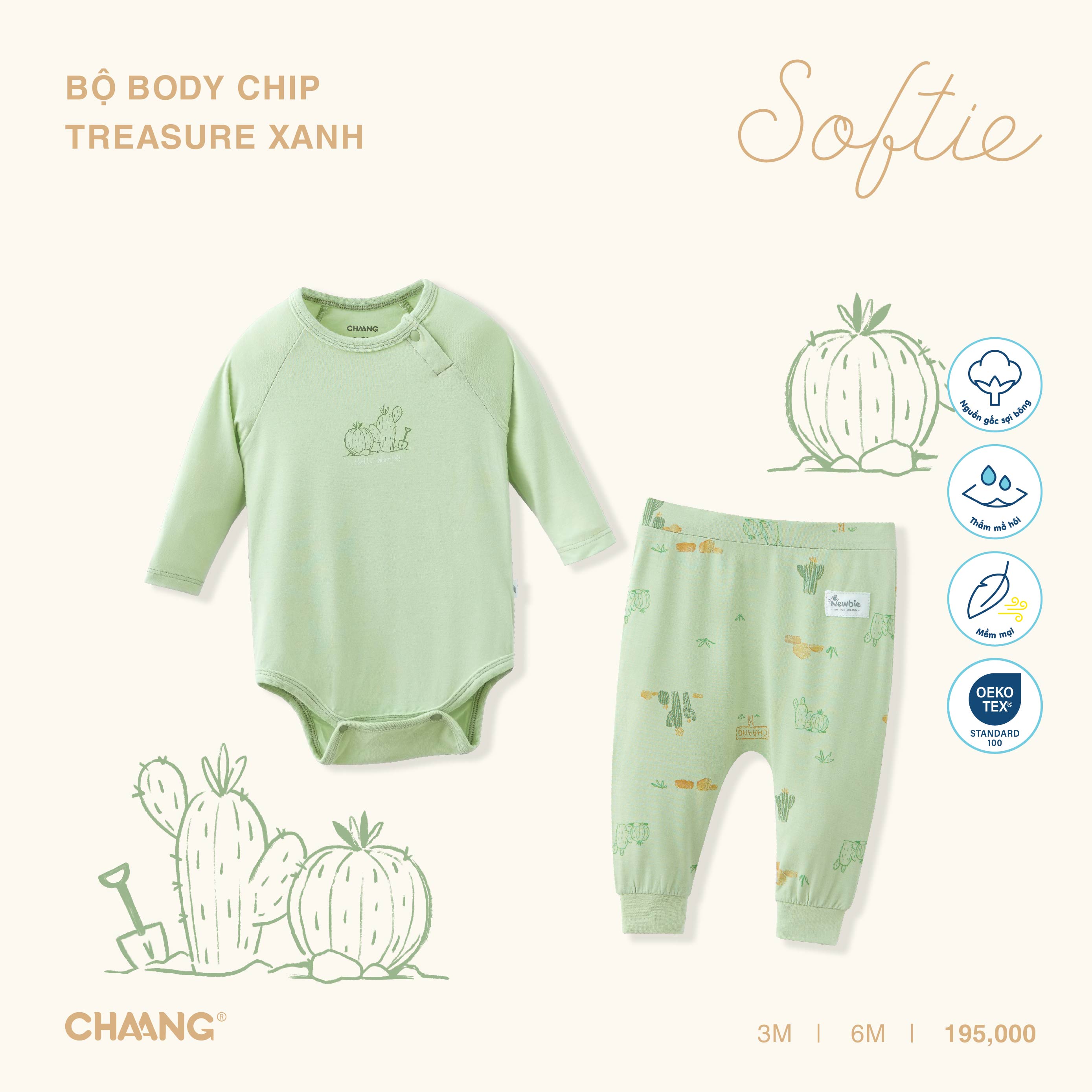 [CHAANG] Bộ body chip kèm quần Treasure Chaang