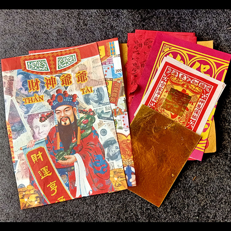 [HCM] Set of Papers Offering to the God of Wealth and Earth, offering Wealth to the Homeowner