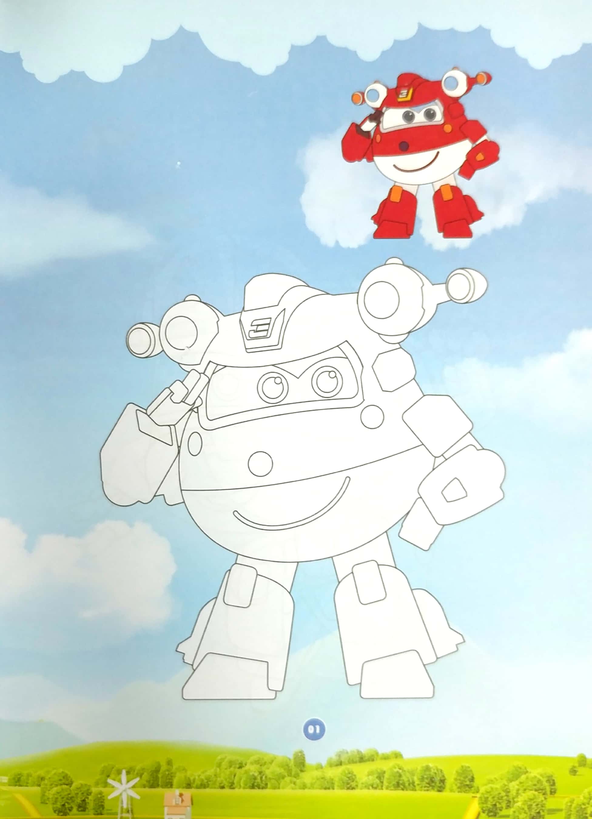Sách - Bé Tô Màu - Superwings - Bộ 4 Cuốn
