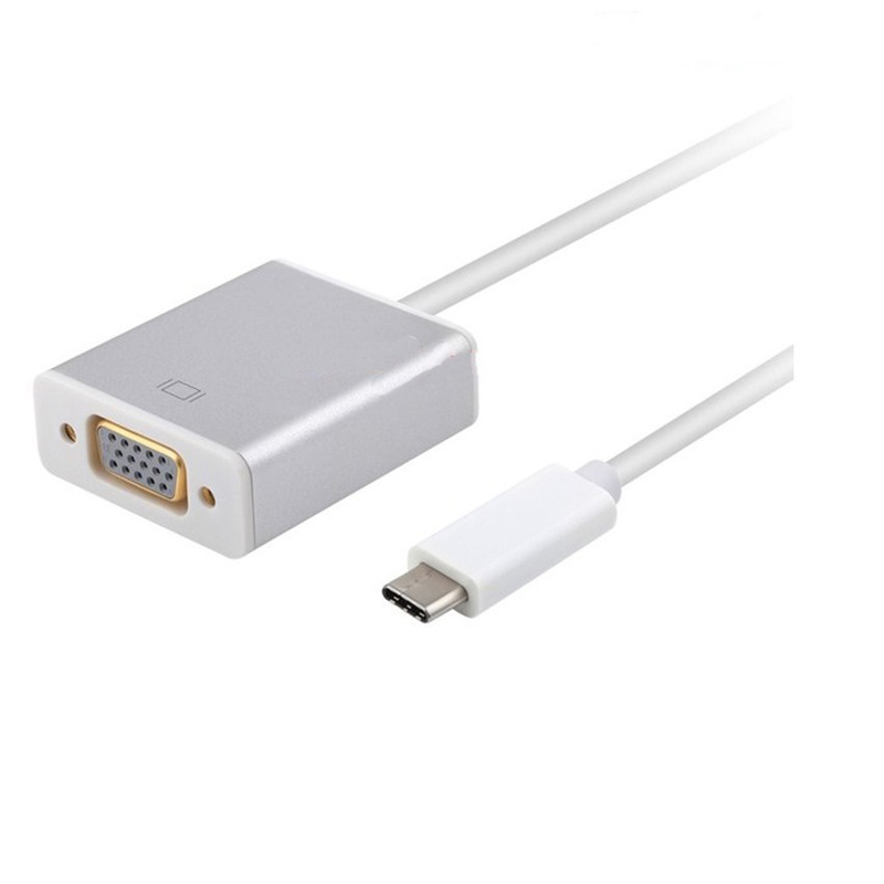 Cáp chuyển đổi typeC sang VGA VS - hỗ trợ FullHD (Màu Random) - Nhất Tín Computer