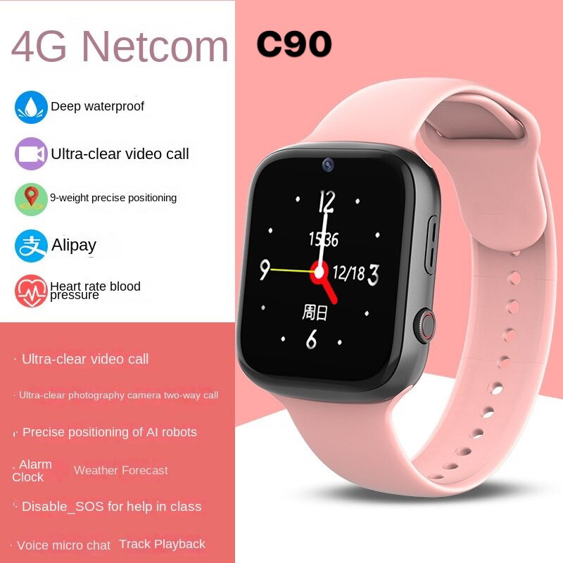 Đồng hồ C90 ĐỊnh Vị Video FULL HD 4G cho trẻ em cấp 2