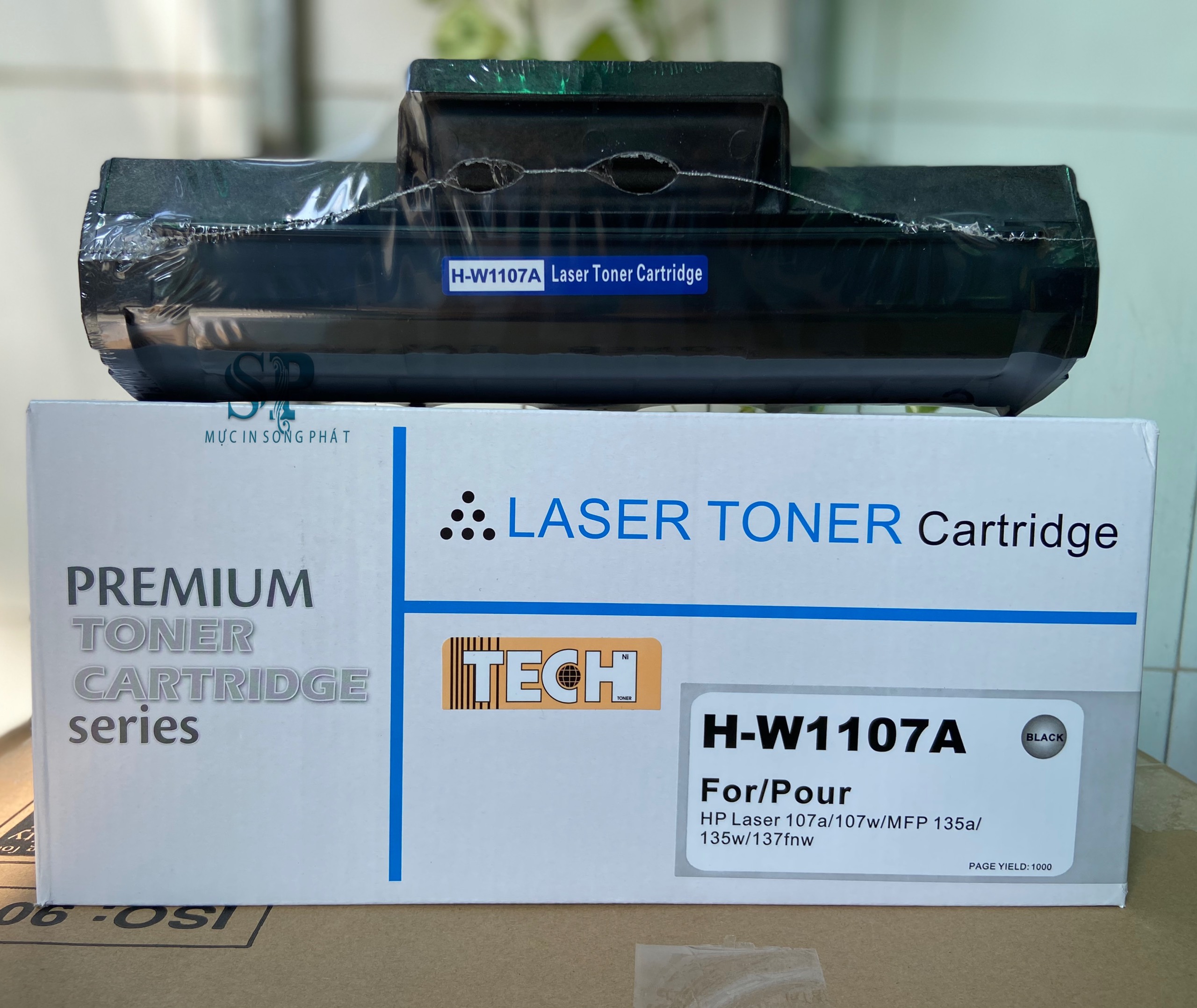 Mực hộp laser HP 107A Black (W1107A) - Dùng cho Máy in HP 107a/ 107w/ 135a/ 135w