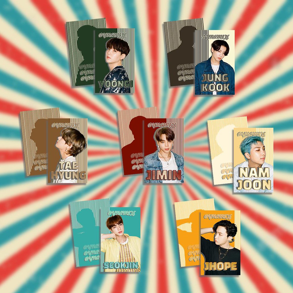 Bộ 7 card BTS Dynamite 2 mặt dày đẹp (7 card) KAS - KPOP ALL STARS