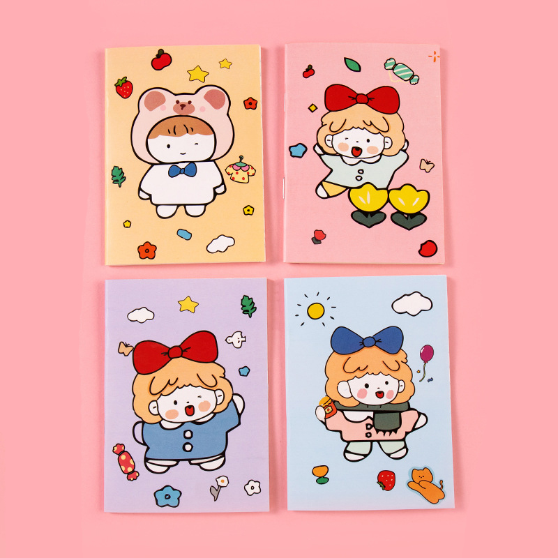 Sổ Tay Sổ Ghi Chép J13 Mini Dễ Thương Vở Kẻ Ngang Cầm Tay 8.5x12cm 32 Trang