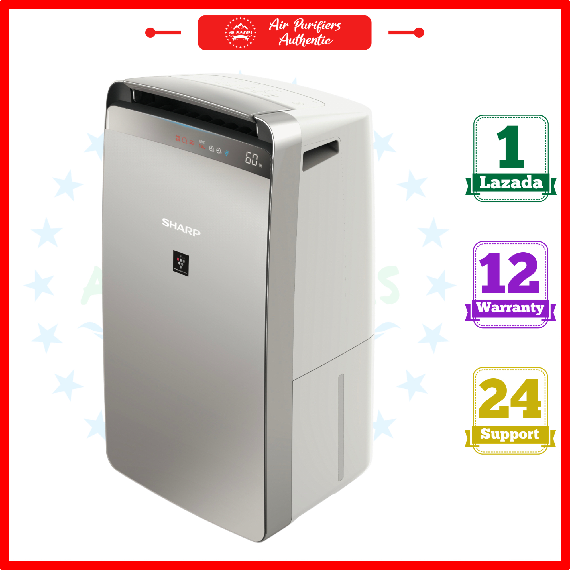 Máy lọc không khí và hút ẩm Sharp DW-J27FV-S (68m²/27lít)