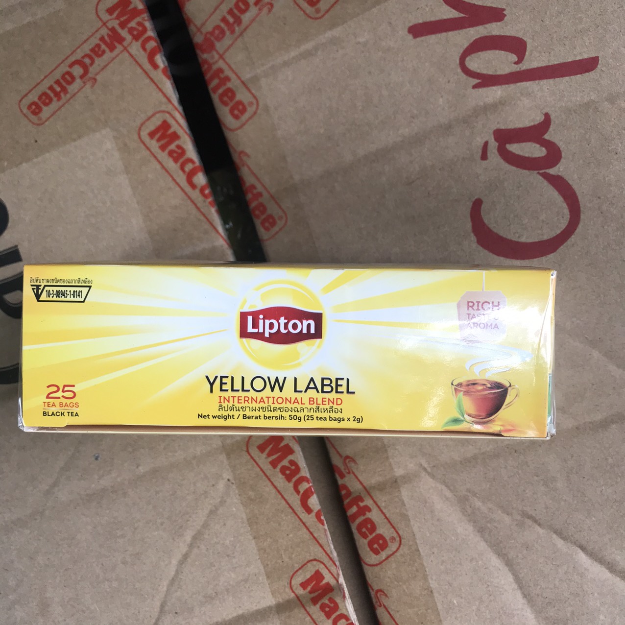 Trà Lipton Nhãn Vàng 25 gói x 2G