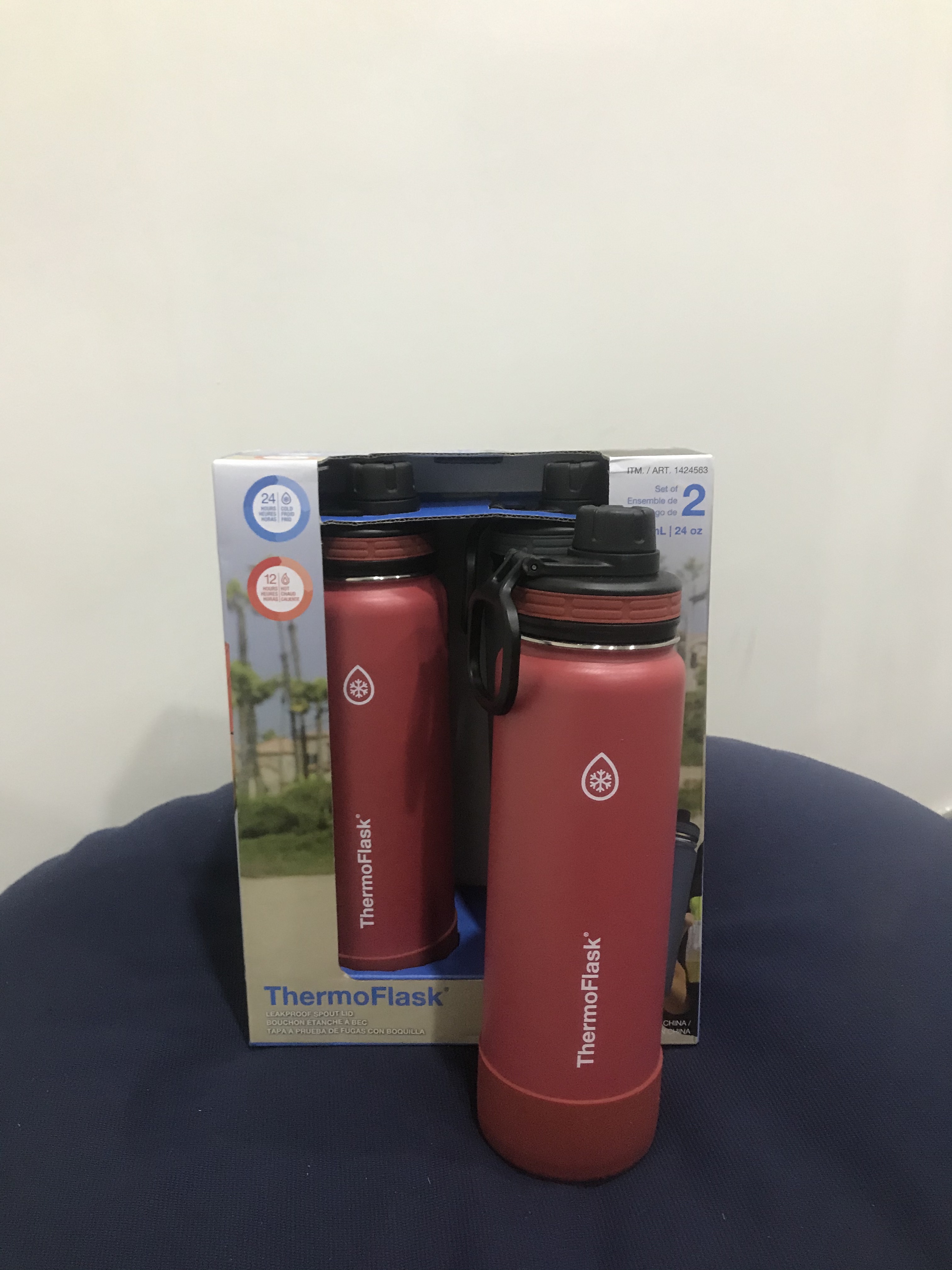 Bình Giữ Nhiệt ThermoFlask 710ml ( Xanh - Đen - Đỏ - Xám )