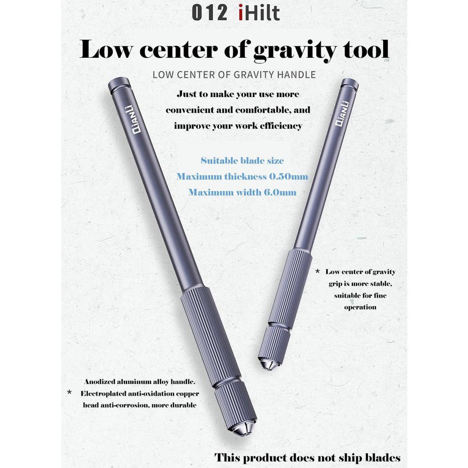 Cán dao kỹ thuật Qianli 012 iHilt (lắp lưỡi dao trổ, lưỡi dao sửa chhữa)