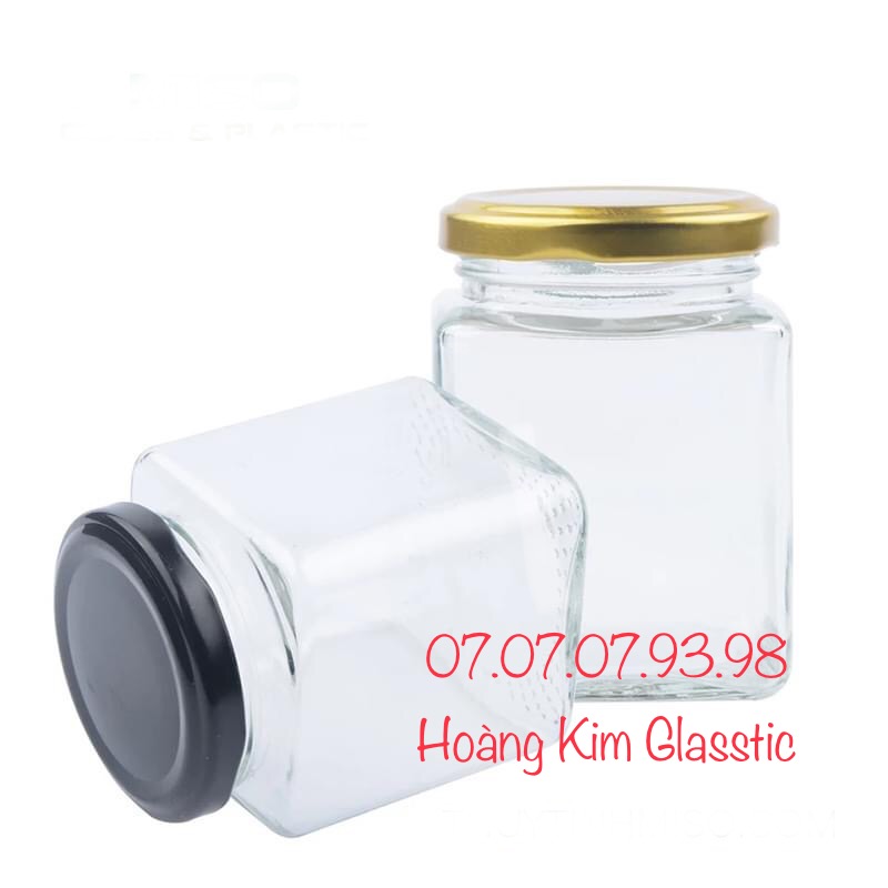 [HCM]combo 10 HỦ THUỶ TINH VUÔNG NẮP THIẾT 100ml
