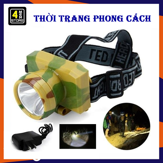 Đèn pin đeo đầu siêu sáng - đèn pin đi soi ban đêm sạc điện de-91 siêu sáng