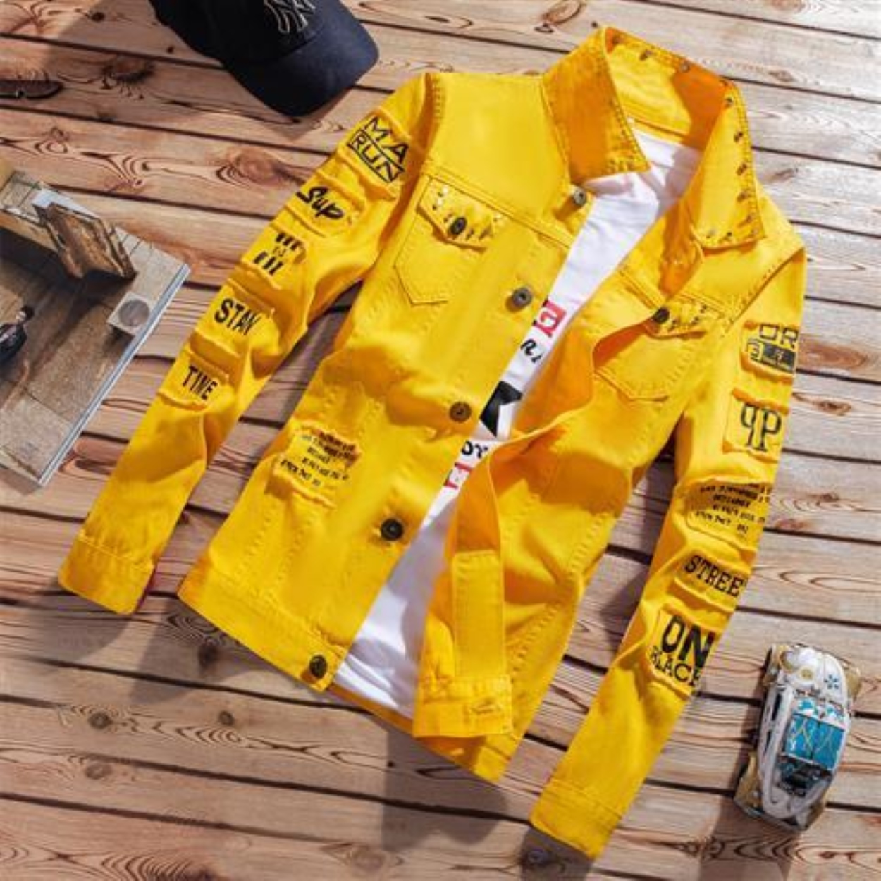 Men's clothes on the spring and autumn period and the han edition cultivate one's morality fashion jacket new cowboy coat fall and winter leisure joker jacket