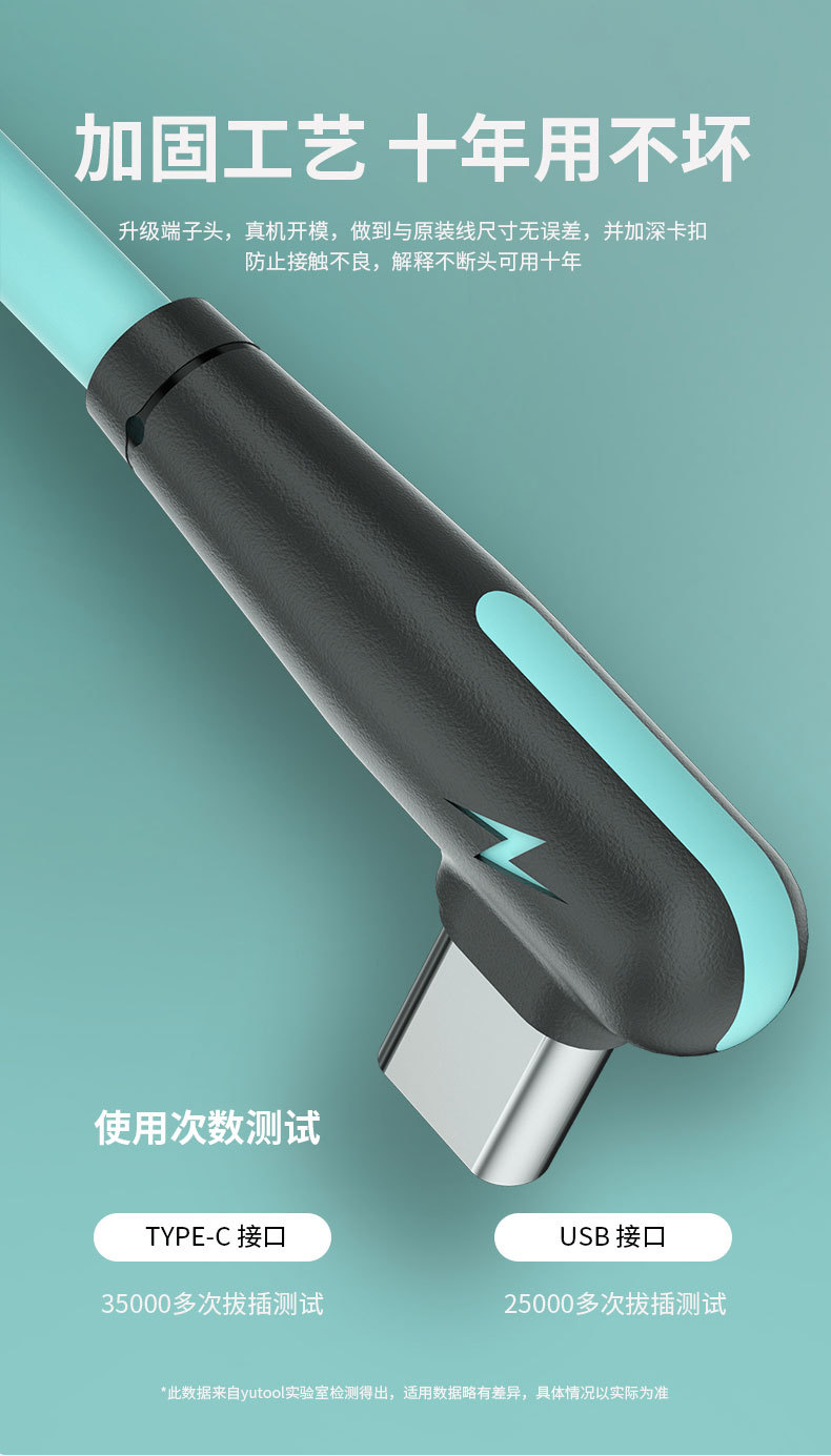 DÂY SẠC USB - TYPE C, GÓC VUÔNG 90 ĐỘ 29K