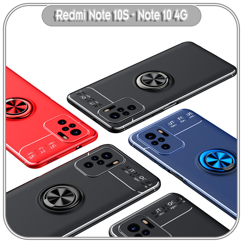 Ốp lưng cho Xiaomi Redmi Note 10 - Note 10S chống sốc iRing auto