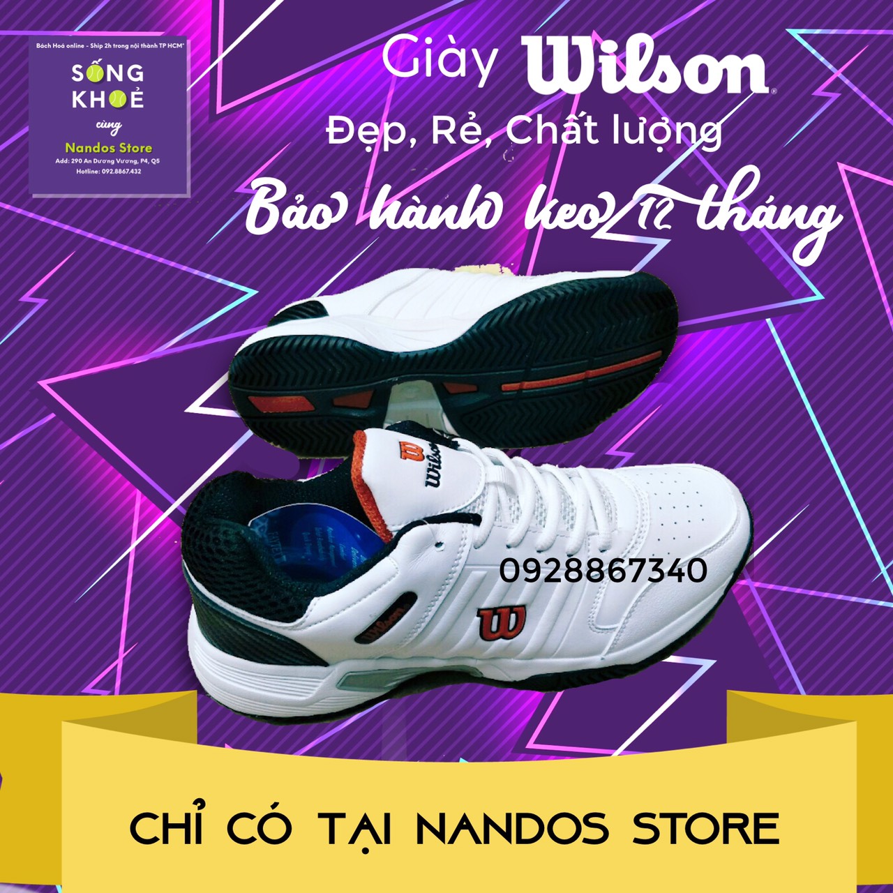 GIÀY TENNIS Wilson HÀNG CÔNG TY