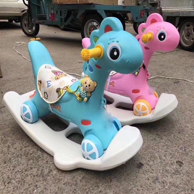 [HCM]Đồ chơi Ngựa bập bênh cho bé có nhạc và đèn 2 trong 1