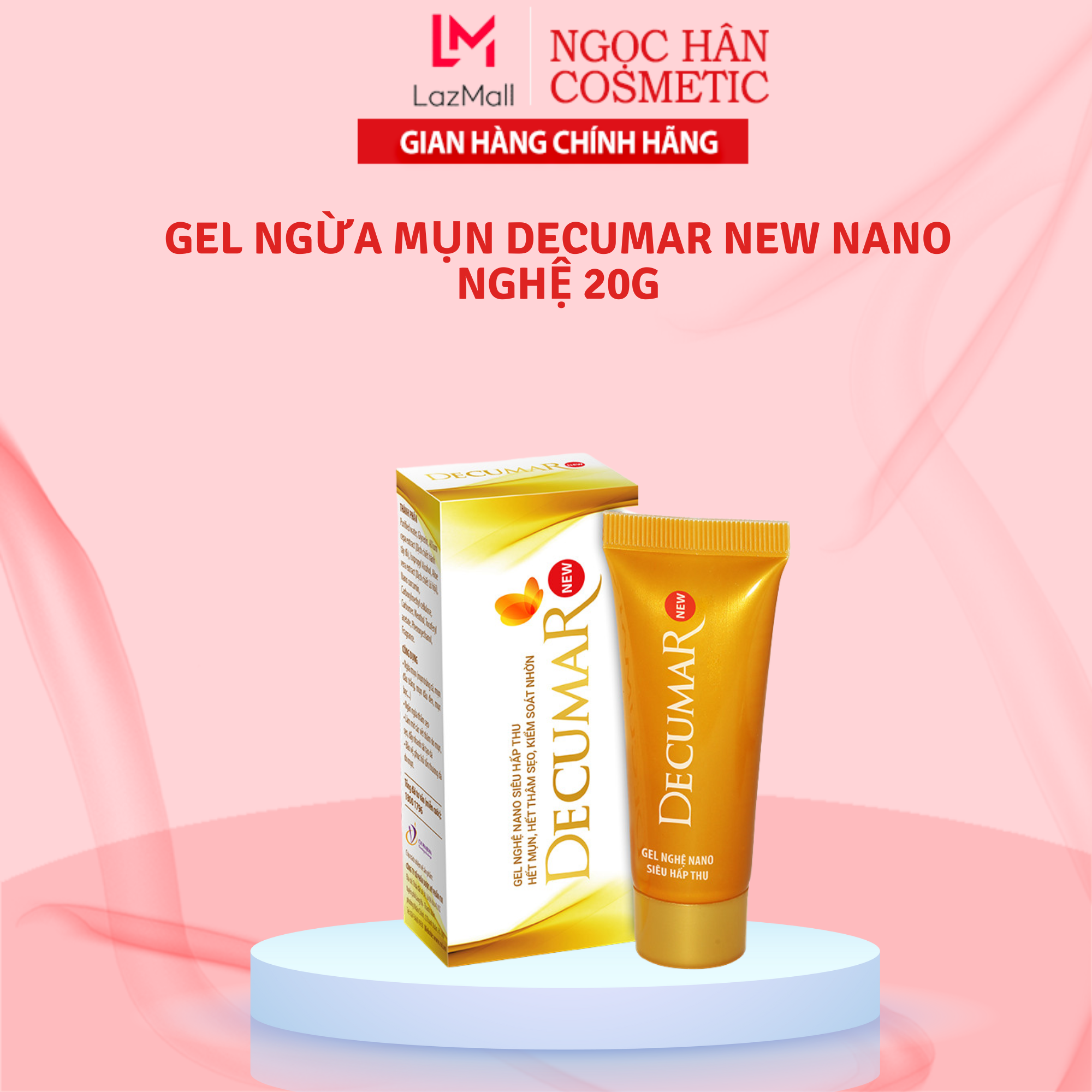 Gel ngừa mụn Decumar New Nano Nghệ 20g - Ngochan Cosmetics