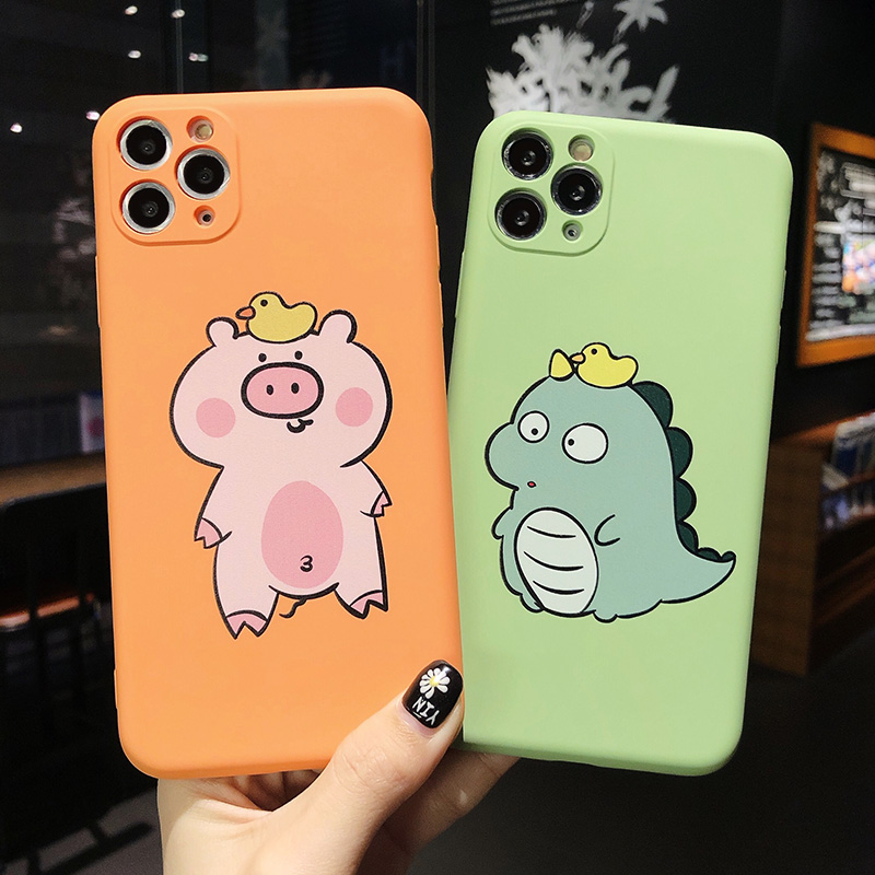 Ốp Lưng Silicon Màu Bảo Vệ CAMERA Animals
