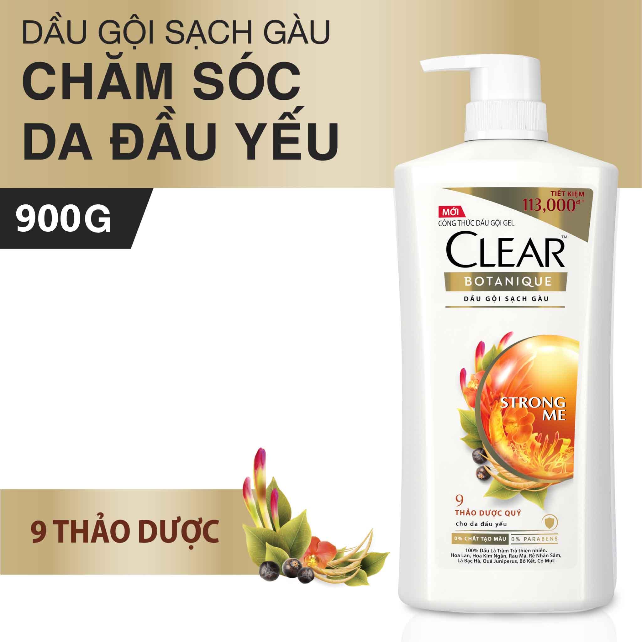 Dầu gội sạch gàu clear thảo dược