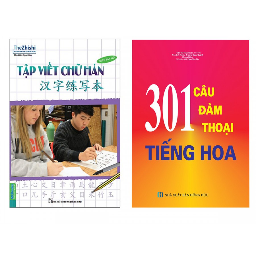 [HCM]Sách - Combo Tập Viết Chữ Hán + 301 câu đàm thoại tiếng Hoa