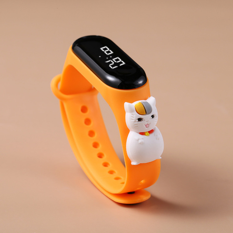 New Cartoon Electronic Watch LED Touch Waterproof Wristband Watch Cute Digital Bracelet for Girls Boys Children Watch Relogio
