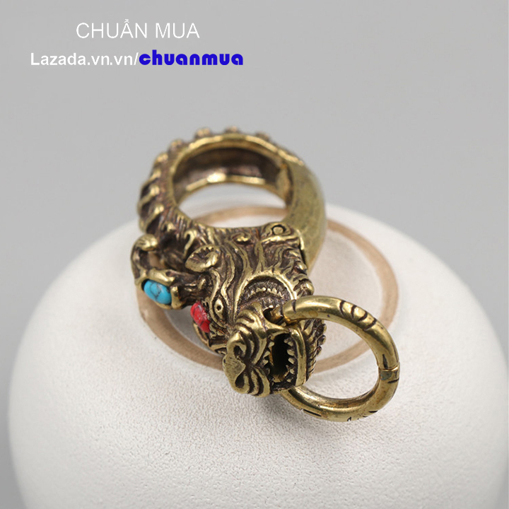Móc Chìa Khóa Xe Máy Tỳ Hưu Bằng Đồng Phong Thủy (Móc Gắn Chìa Khóa, Móc Thắt Lưng, Carabiner, Tài Lộc, May Mắn,... cmk cmkd )