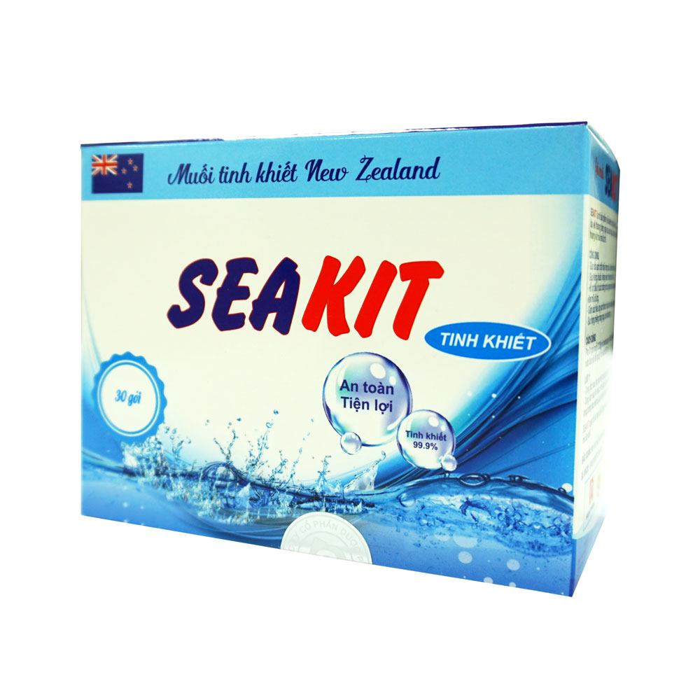 Nước muối sinh lý Seakit & Nước muối Seakit (Kèm bình pha)