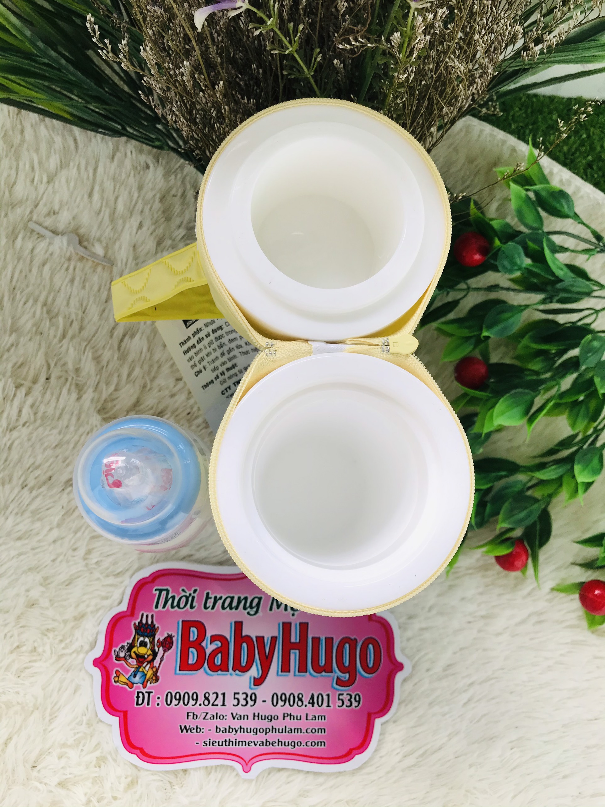 BÌNH Ủ SỮA CHO BÌNH CỔ HẸP  ĐƠN/ĐÔI JIADING (giao hoạ tiết ngẫu nhiên)