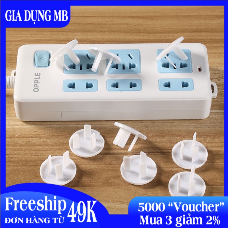 [ CAM KẾT HÀNG CHẤT LƯỢNG ] Nút Bịt ổ điện Chống Giật Chống Cháy An Toàn Cho Bé. Nút Bịt ô điện Nhựa ABS Có Khóa Chốt An Toàn. Nút Che ổ điện 2 Chân