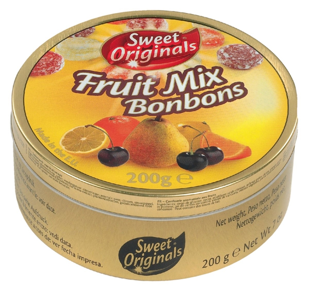 Kẹo ngậm 5 vị trái cây, fruit mix bonbons, 7 oz
