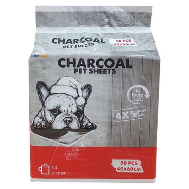 Tấm lót vệ sinh chó mèo than hoạt tính charcoal 100 miếng