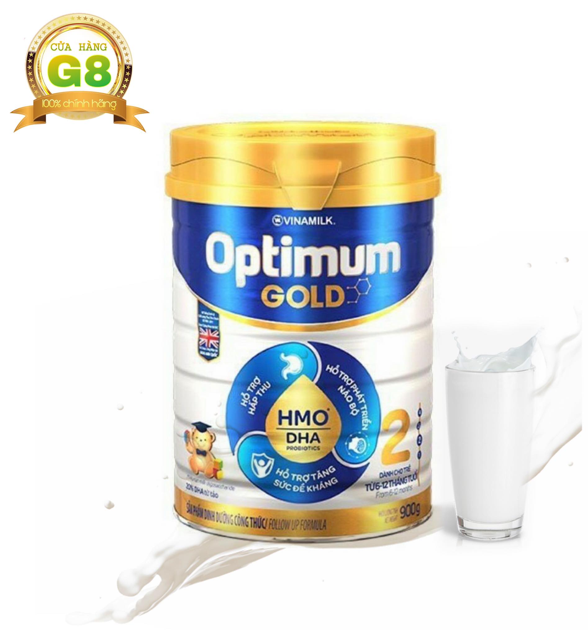 Sữa bột Vinamilk Optimum Gold 2 lon 800g