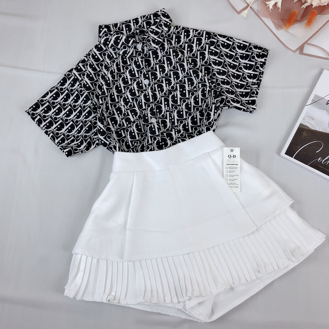 Sơ Mi In Chữ,Sơ Mi Hoa Văn Nữ,LY STORE
