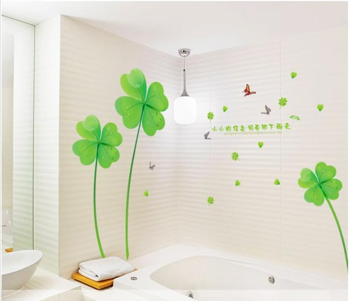[HCM]Decal trang trí Cỏ May Mắn lớn