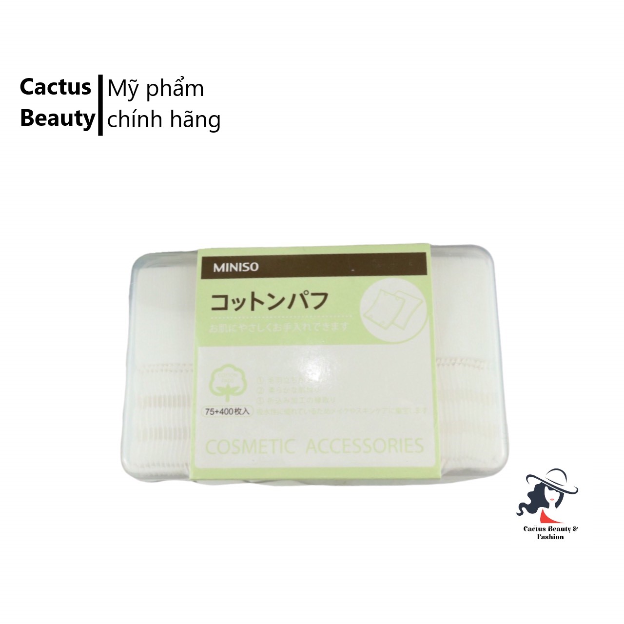 Bông tẩy trang Miniso Cotton Pad 475 miếng