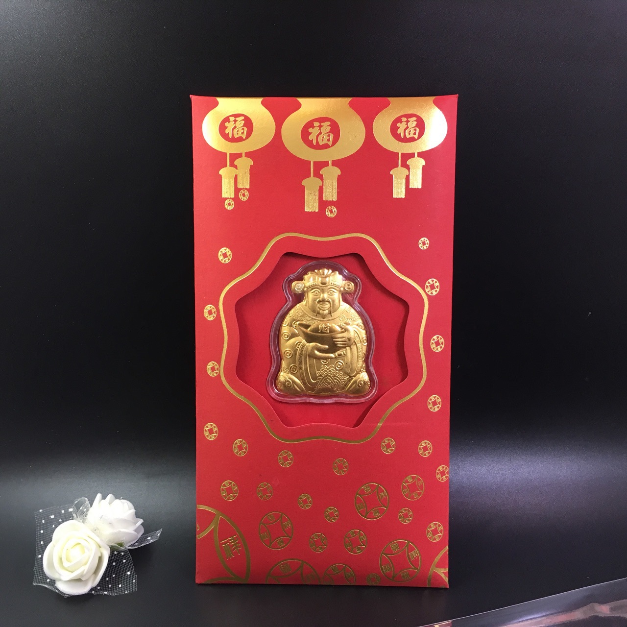 Bao lì xì mạ vàng THẦN TÀI