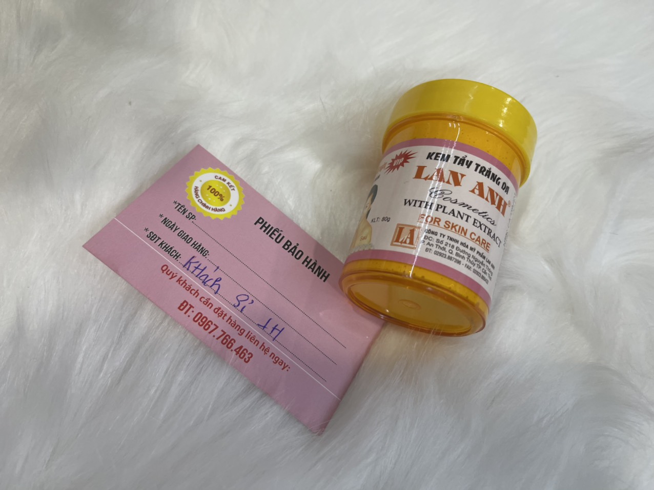 Kem Tẩy trắng Lan Anh 80g viền hồng