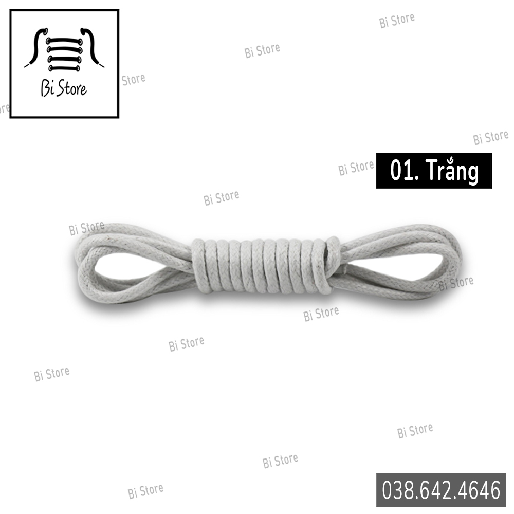 Dây sáp (dây giày tây) dài 60cm / 80cm / 100cm / 120cm / 160cm dành cho các loại giày da, Dr. Martens, boots,... cổ ngắn cổ cao [Bảng 11 màu]