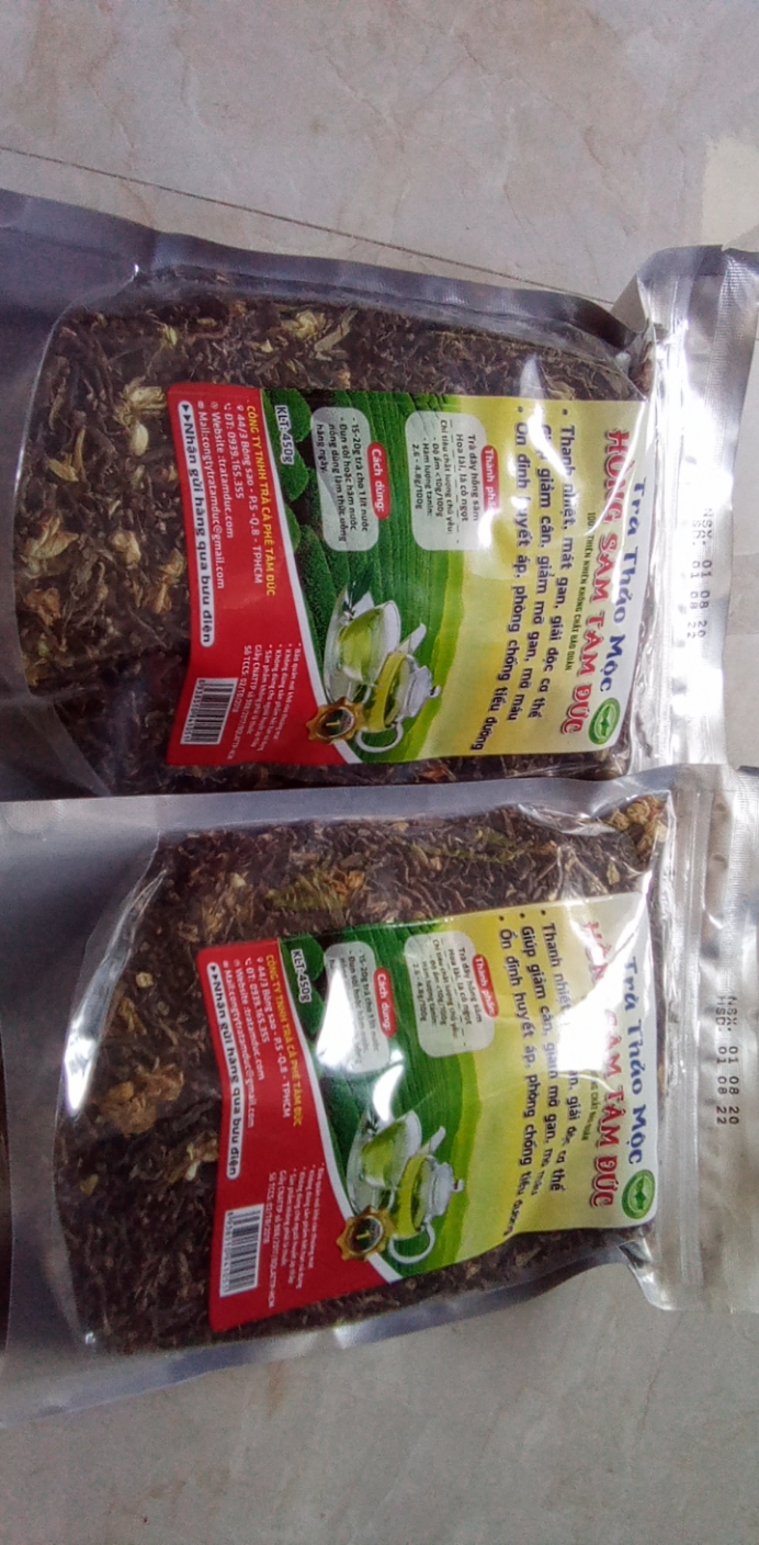 Combo 5 gói -Trà Thảo mộc Hồng Sâm Tâm Đức