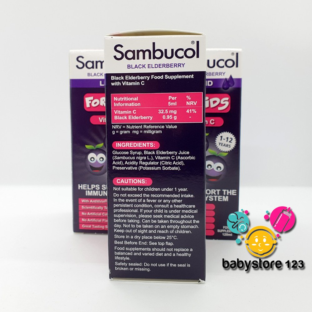 Sambucol - Siro Tăng Đề Kháng Sambucol:Anh