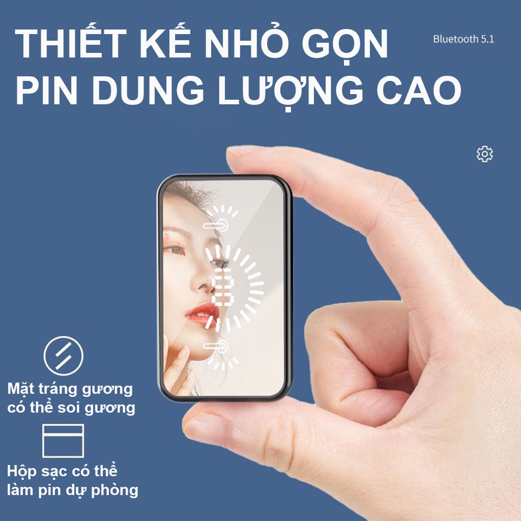 Tai Nghe Bluetooth không Dây S20 V5.3, Âm Thanh Hifi 9D Cực Hay Có Micro Màn hình LED chống thấm nước, Pin Trâu - BH lỗi 1 đổi 1