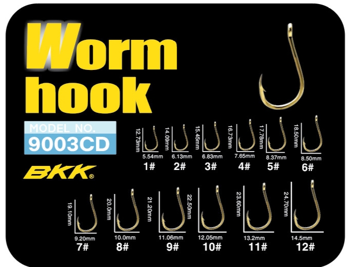 Lưỡi câu BKK WORM HOOK siêu bén
