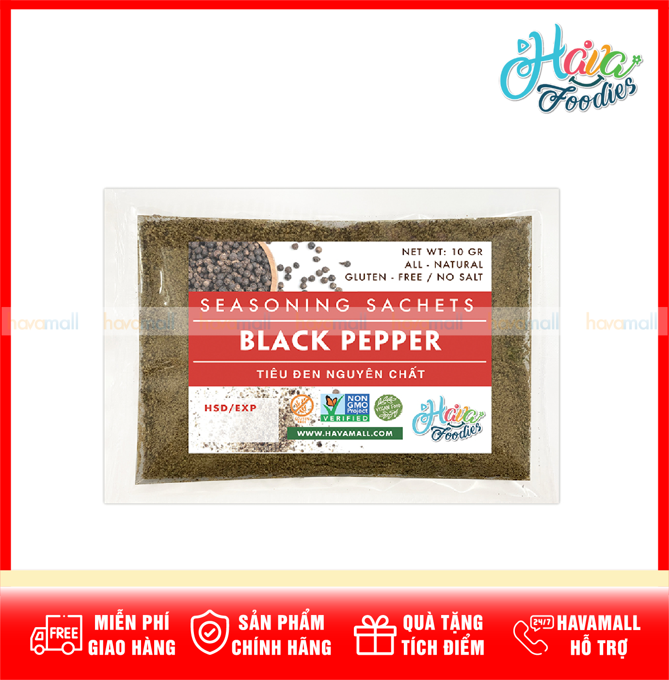 Tiêu Đen Xay Havafoodies – Black Pepper