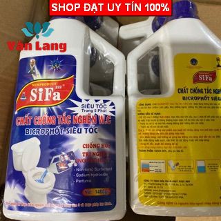 Chất chống tắc nghẽn bồn cầu, wc, Toilet, thông cống SIFA 700g siêu tốc